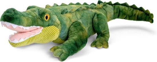 Keel Toys Pluche knuffel dieren krokodil 43 cm - Knuffelbeesten speelgoed