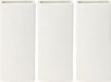 Excellent Houseware Waterverdamper radiator - 3x - ivoor wit - met relief - kunststeen - 18 cm - luchtbevochtiger