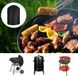 Housse de protection ronde sans marque pour barbecue, fumoir de patio étanche, fumoir à gaz, Noir