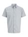 JACK & JONES JJCHAD OXFORD STRIPE SHIRT SS Homme Chemise M Coton Manches courtes Ensign Blue