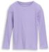Tom Tailor - T-shirt met lange mouwen en geribde structuur - Maat 116/122 - sweet purple