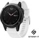 Strap-it Garmin Fenix 5 / 6 siliconen bandje - wit