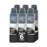 Dove Men+Care Invisible Dry 72h Herenspray, 150 ml, 6 stuks