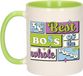 Bellatio Decorations Mok - de beste baas - van de wereld - vert - 300 ml