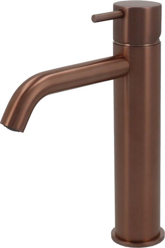 hotbath Cobber CB003MC wastafelmengkraan geborsteld koper PVD
