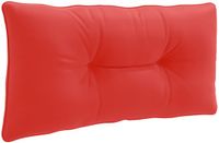 vidaXL Rugkussen PUTTEN 100% Polyester Rood 70 x 40 x 10 cm
