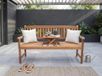 Prestige Home Living Outdoor Acaciahout 2-zits tuinbank met inklapbare tafel, 153 x 57 x 88 cm