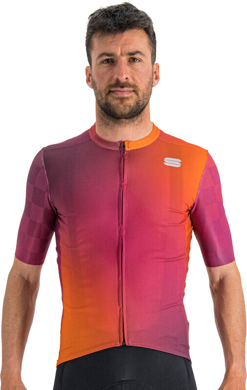 Sportful Rocket Jersey Heren, violet/oranje