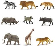 Safari Speelfiguren Zuid-afrikaanse Dieren Toob Junior 9-delig