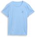Tom Tailor T-shirt avec broderie florale bleu fjord clair XXXL