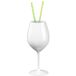 Santex Verre à vin - plastique blanc - 510 ml - incassable - vin