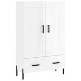 VidaXL Hoge kast, glanzend wit, 69,5 x 31 x 115 cm, houtvezel