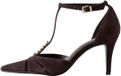 Next - Dames - Forever Comfort® leren hakken met T-bandje - Bruin