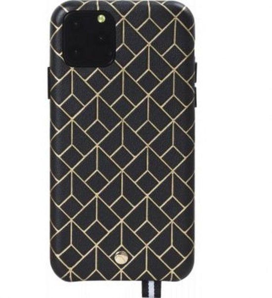 Artefakt Paris iPhone 11 Pro Hoesje - St Germain Leer met Schouderriem, Zwart