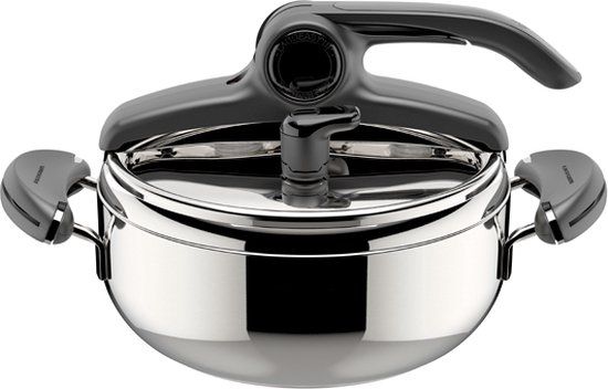 Lagostina Mia Lagoeasy'up - Snelkookpan - 3.5 l - Roestvrijstaal