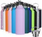 Unyqoos® Bouteille d'eau en acier inoxydable à double paroi avec isolation et accessoires, 750 ml, violet clair