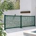Panneau décoratif extérieur vert foncé 1 x 2 m - polypropylène 100 % recyclé