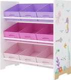 en.casa Kinderrek Boiro - 59,5x62x29,5 cm - oceaan motief