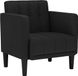 vidaXL Fauteuil met armleuningen, Zwart, Stof