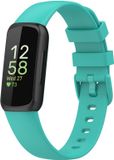 Strap-it Siliconen Smartwatch bandje - Geschikt voor Fitbit Inspire 3 - Aqua - Maat L