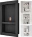 Vevor Douchenis 10x40.64x60.96cm Zwart Getint Glas Zonder Profiel