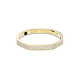Swarovski Dextera Armband Goudkleurig Metaal PVD 17.50 cm Wit