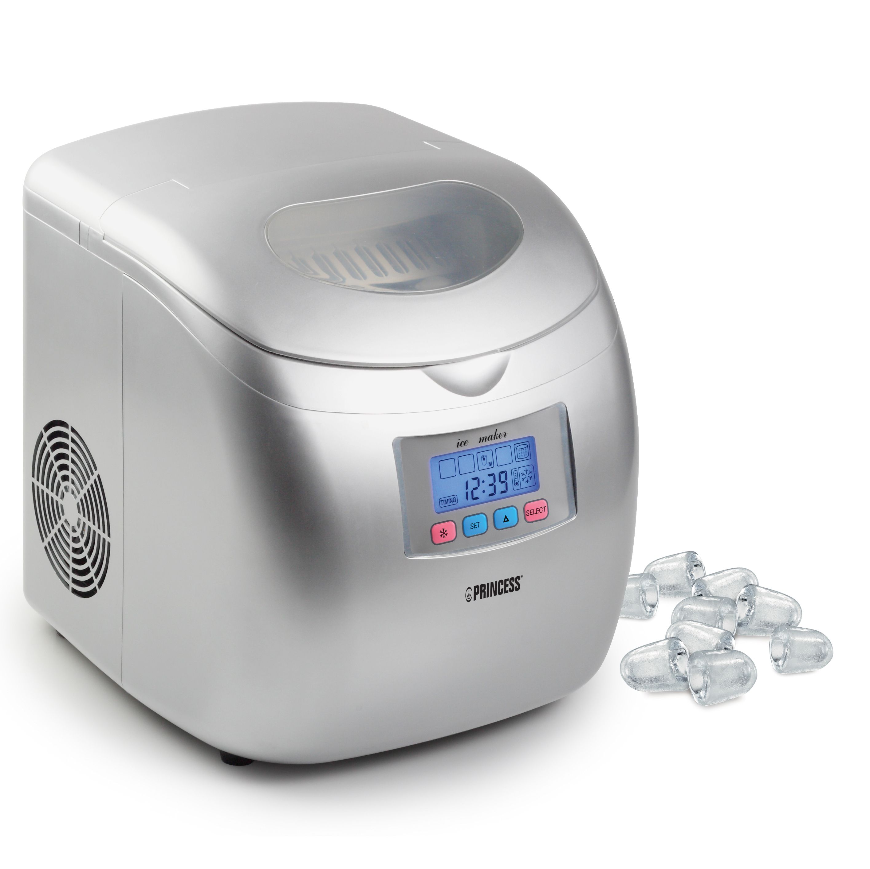 Princess 283069 Ice Cube Maker - Silver - 2.8L - 120W