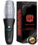 PureVibe® Tornado Touch – Draaiende Blowjob Simulator – 10 Draaistanden – Ultra Realistisch – Masturbator voor Mannen – Automatische Mastrubator – Pocket Pussy – Sex Toy – Midnight Black