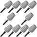 KOTARBAU 10x Gris Butée de porte Caoutchouc 62 mm