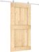 vidaXL Porte coulissante Naturel et Blanc 100 x 210 cm Pin massif