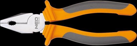 Enzo NEO 01-011 Serie - Universele Tang - 180mm - Blauw - Staal - Ergonomische Handgreep