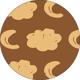 Bonateks Ronde digitaal bedrukte muismat, antislip onderkant, voor kantoor en thuis, diameter: 22 cm