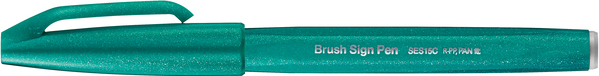 Pentel Brush Sign - Brush Tip - Fine - Turquoise