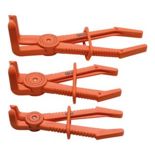 BGS Slangklemtang Set - 3-Delig - 90° Haaks - 155-220 mm