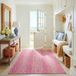 SAFAVIEH Courtyard Collection Laagpolig Vloerkleed, Lichtgrijs en Fuchsia, 122 x 170 cm