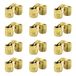 MIAO JIN 12 Pcs 10Mm Brass Vat Hinges Hidden Invisible Cabinet Furniture Hinges