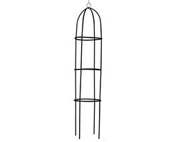 Kinzo Rozen Plantensteun Rond 185x40cm – Plantenklimrek voor klimplanten – Rozen Planten Steun – Rozenzuil Zwart