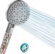 Merkloos Douchekop Waterbesparend Chroom 5 Straalsoorten Antikalk Handdouche Rond
