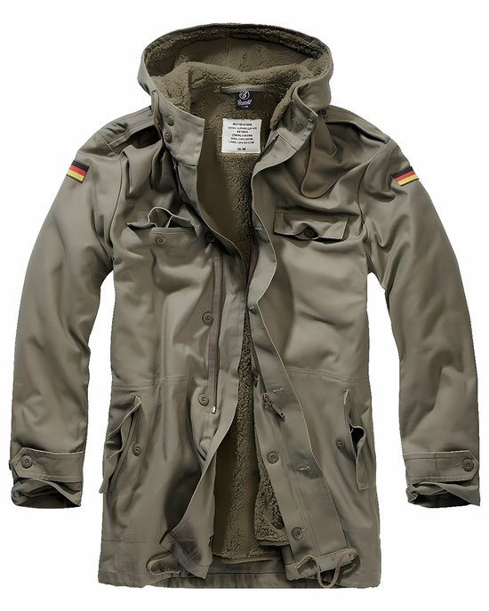 Brandit Flag Parka Jas Groen 2XL