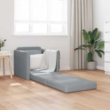 vidaXL - Slaapbank - 60cm - Lichtgrijs - Stof