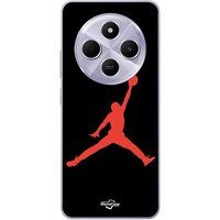 Maniacase Beschermhoes Xiaomi Redmi 14C Jordan logo 23 nike basketbal couleur rouge