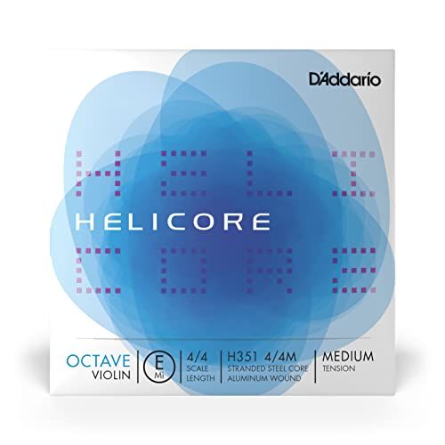 D'Addario Helicore Violin Strings - 4/4 - Medium Tension - E String