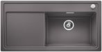 Blanco ZENAR XL 6 S stoomgarPlus, keukenspoelbak, granieten spoelbak van Silgranit PuraDur inclusief glassnijplank, 1 stuk, rotsgrijs, 521228