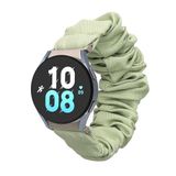 kwmobile elastisch bandje voor smartwatch - geschikt voor Samsung Galaxy Watch 4 / 5 / 6 Galaxy Watch 7 / FE - Horlogebandje van katoen - In pastelgroen