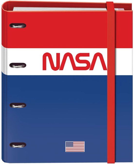 DOHE Nasa Flag Ringband Navulling - A4 - 100 Lakens - Multicolour