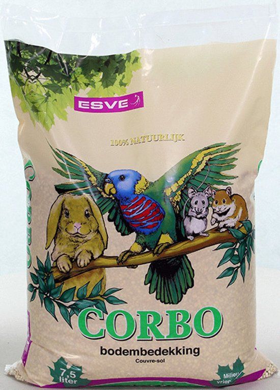 Corbo Esve Middel - Knaagdier - Bodembedekking - 4 x 7,5 ltr