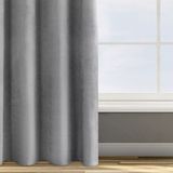 Eurofirany 432170 Sheer Gordijn Zilver Polyester Grommet 1400x2500 mm