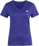 Adidas Workout Essentials V-neck T-shirt Korte Mouwen Paars S Vrouw