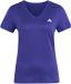 Adidas Workout Essentials V-neck T-shirt Korte Mouwen Paars S Vrouw