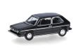 Herpa Modelauto VW Golf I, zwart (TT-schaal), miniatuur schaal 1:120, verzamelobject, Made in Germany, kunststofmodel